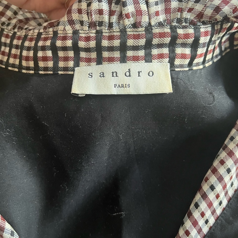 Sandro Paris Plaid dress